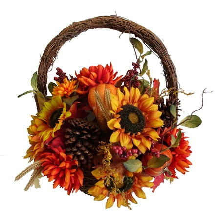 Yellow Sunflower Basket (Thanksgiving, Harvest)