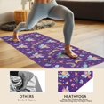 thumbnail image 4 of Purple Fairy Unicorn Pattern Hot Yoga Mat Towel Non Slip for Hot Yoga - Quick-Drying Yoga Mat Cover with 4 Corner Pockets with Travel Bag - Hot Yoga Towel Non Slip 74"x26", 4 of 6