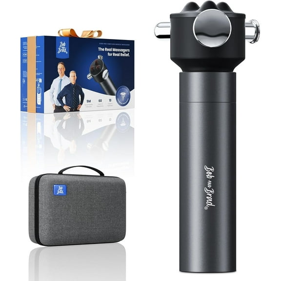 Bob and Brad VibeFlow Vibration Therapy Massager, 160Hz Deep Tissue Massager, Portable Handheld for Muscle Full Body Trigger Point, FSA HSA Eligible, Idea Gift