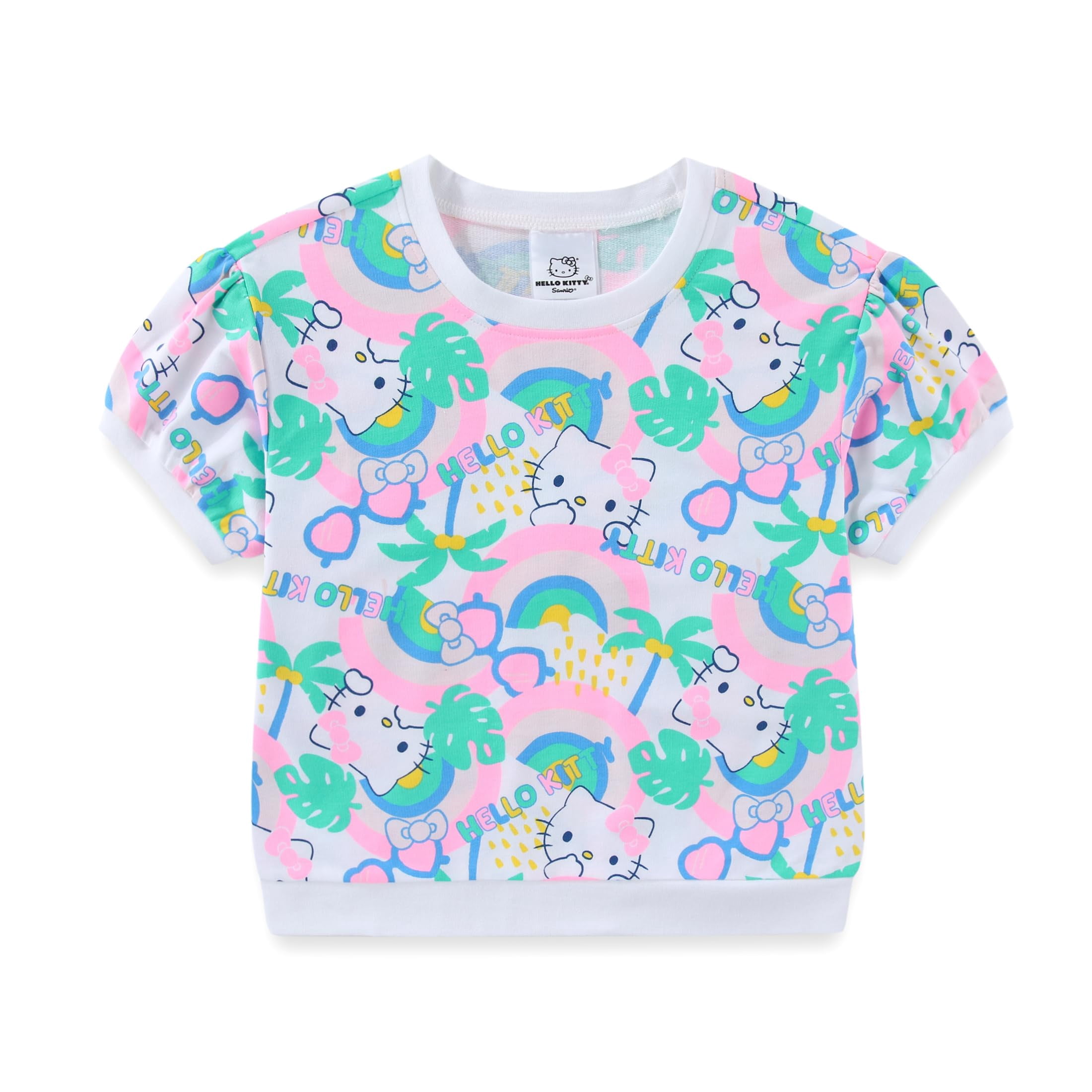 Hello Kitty Sanrio Short Sleeve Shirt and Skirt Set (Girls), 2 Piece Set, Sizes 4-10