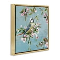 thumbnail image 2 of Stupell Industries Traditional Songbird Perched on Blooms Gold Floating Frame Canvas Art, 25 x 25, by Sally Swatland, 2 of 8