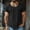 Black, variant on Distressed T Shirts for Man Summer Casual Short Sleeve Crewneck Raw Hem Relaxed Fit Plain Cool Tshirts