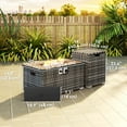 thumbnail image 3 of Outsunny Table de Foyer au Propane de 32 Pouces avec Support pour Réservoir de Propane 40 000 BTU, 3 of 10