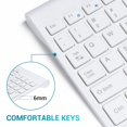 thumbnail image 6 of RVP+ Wireless Keyboard and Mouse Ultra Slim Combo, 2.4GHz Cordless USB Mouse and Keyboard PC Laptop Computer - White (RVP-KM100-W), 6 of 8