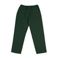 thumbnail image 2 of Mens Causal Linen Trousers Solid Color Drawstring Loose Fit Lightweight Pants Beach Trousers with Pockets, 2 of 7