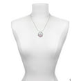 thumbnail image 3 of Delight Jewelry Silvertone Domed Multi Color DO Joy Ring Charm Necklace, 18", 3 of 4