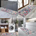 thumbnail image 2 of Pioneer Flower Floral Print Pattern Kitchen Rug Mat,Kitchen Runner Rugs Non Skid Washable,Decorative Kitchen Floor Mats for Kitchen,Sink,Laundry,17"X47", 2 of 5