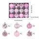 thumbnail image 5 of Matsuzay Paquete de 12 bolas de Navidad para colgar en la pared, decoraciones de ambientes, adornos de fiesta temáticos de cumpleaños, hogar Kits de decoración para fiestas Rosado, 5 of 6