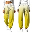 thumbnail image 5 of Lnmiateer Cozy Fleece Jogger Pants for Women High Rise Drawstring Waist Barrel Leg Pockets Street Daily Winter Warm Casual Wear, 5 of 9