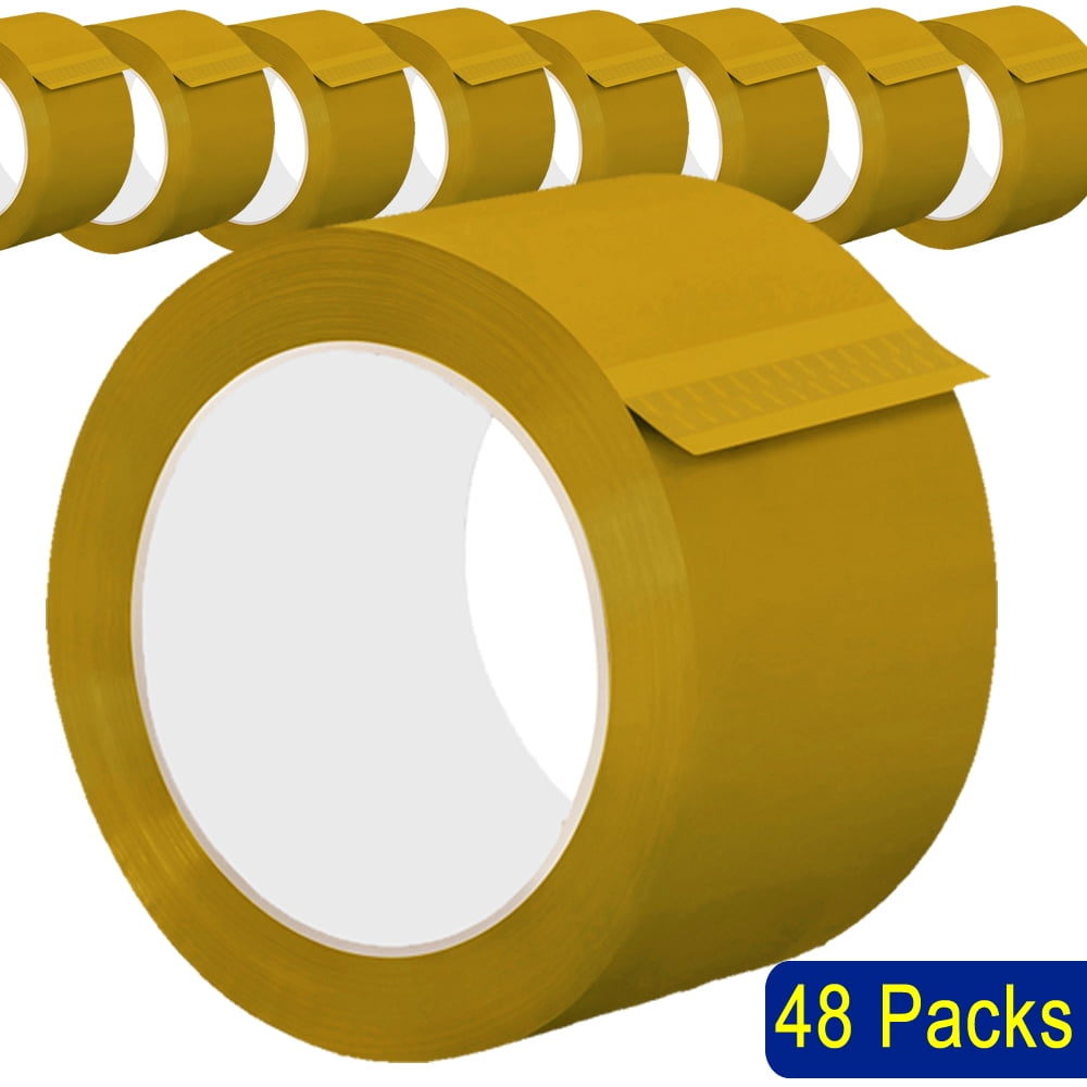 48 ROLLS CLEAR CARTON SEALING PACKING SHIPPING TAPE 3" 2.0 MIL 110 Yards 330' 