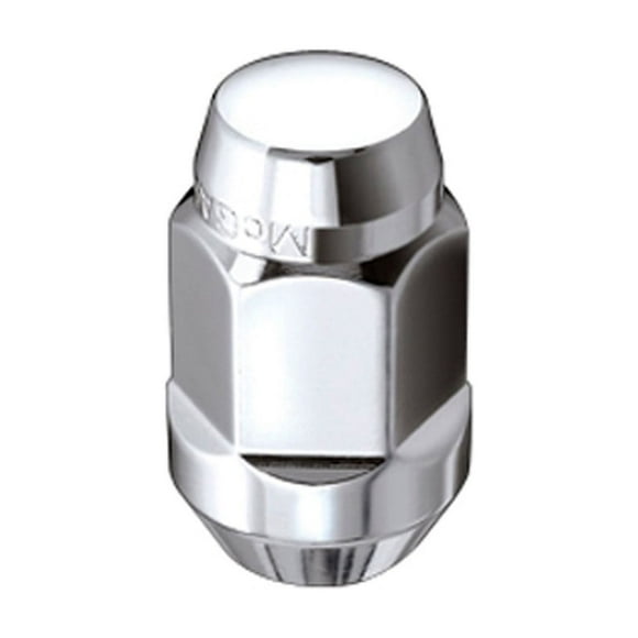 McGard Wheel Access Lug Nut 69410 Hex Lug Nut; 1/2 Inch-20 Thread Size; Conical Seat; Extra Long Lug; Use With Steel/Aluminum Wheels; 1.45 Inch Overall Length; 3/4 Inch Wrench Size; Chrome Plated