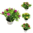 thumbnail image 1 of Flmtop 1Pc Potted Artificial Flower Rose Stage Garden Wedding Home Party Decor Props, 1 of 7