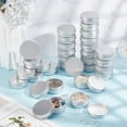 thumbnail image 6 of 30 Pack 1 OZ Tin Cans Screw Top Round Aluminum Cans Screw Lid Containers - Great for Store Spices Candies Tea or Gift Giving (Platinum), 6 of 9