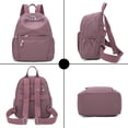 thumbnail image 3 of Pealwel Mini Mochila Monedero para Mujer, Pequeñas Mochilas de Nylon para Damas Mochilas Mujer Bolsa de Viaje antirrobo, 3 of 5