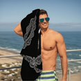 thumbnail image 3 of Elegant Pattern Beach Towel - Soft Absorbent Pool Towel for Travel & Swimming Perfect for Stylish Summer Days, 3 of 6