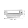 thumbnail image 3 of HORIALENCE 1Set White Stainless Steel Door Latch Restorer Strike Plate for Forced Entry Defense, 3 of 7