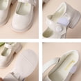 thumbnail image 6 of Shoes for Kids Mary Jane Girls Dress Shoes School Uniform Dress Shoes Flat Ballet Girl Fashion Party Ballerina Flat Shoes Beige 31, 6 of 6