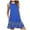 Blue, variant on IROINNID Women's Sleeveless Prints Sundress Fashion Pockets A-Line Casual Night Dress Round Neckline Knee-Length Dress