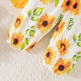 thumbnail image 6 of masbird Newborn Infant Girl Clothes Rib Knit Romper Daisy Print Pants Headband Baby Clothes for Girls 0 3 6 12 18 24 Months,Yellow,9-12 M, 6 of 9