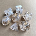 thumbnail image 3 of 7x Acrylic Polyhedral Party Game for Math Teaching Bar Family Gathering Party , White, 3 of 4