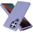 thumbnail image 1 of Nalacover Slim Case for Samsung Galaxy S22 Ultra,Stylish Triple Layer Protection Hard PC + Soft TPU Silicone Hybrid Shockproof Camera Lens Protective Anti-drop Fit Back Phone Cover.Light Purple, 1 of 6