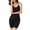 Black, variant on SWSMCLT Women's Tummy Control Bodysuit Shapewear Cami Shaper Low Back Open Bust Soft Slim V Neck Firm Plunge Slimmer Black Large