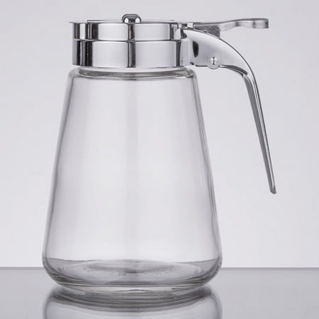 Honey Loquat Syrup Honey/Cream/Sugar/Syrup Glass Dispensers with Retracting Spout Restaurant Pancake House Style with 10 oz.Capacity ()