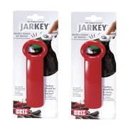 Brix JarKey Original Easy Jar Key Opener, 2-Pack, Red