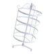 thumbnail image 3 of Desmontable 4 niveles giratorio 72 pares pendiente collar llavero organizador Blanco Hugo estante giratorio del sostenedor del pendiente, 3 of 10