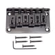 thumbnail image 2 of Juego de llaves para puente fijo de cordal con tornillos para guitarra eléctrica Negro, 2 of 7