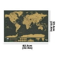 thumbnail image 1 of EGNMCR Room Decor Home Decor World Black Edition Scratch Paper Travel Decorative Painting a map, 1 of 2