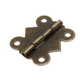 thumbnail image 2 of 20pcs Vintage Mini Iron Hinges Cabinet Drawer Butt Hinges (Bronze), 2 of 4