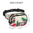 thumbnail image 4 of Fotbe Merry Christmas 1 Cangurera Cuadrada con Estampado de Doble Capa, Bolsa de Cintura Ajustable Mini para Hombres y Mujeres, 4 of 9