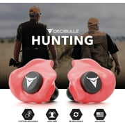 Decibullz Custom Molded Earplugs, One Count - 31dB NRR, Comfortable Protection for Shooting & Travel (Red)