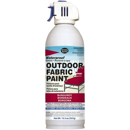 Outdoor Spray Fabric Paint 13.3oz-Burgundy