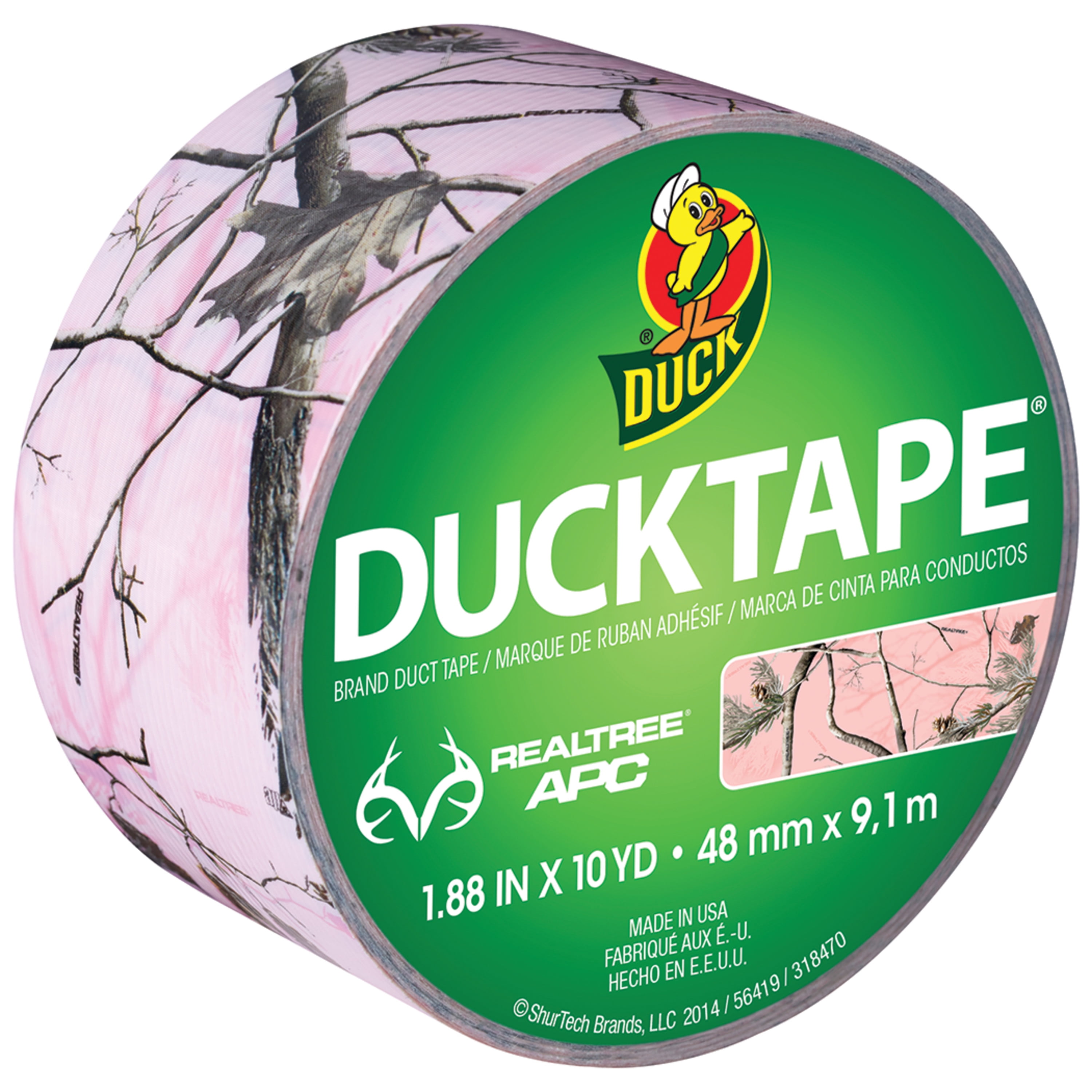 Duck Brand 1409574 Printed Duct Tape 1.88 Inches x 10 Yard Realtree Camouflage 