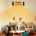 thumbnail image 2 of Vebreda 1500W Adjustable Infrared Wall-Mounted Patio Heater with Remote Control, 2 of 10