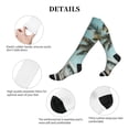 thumbnail image 5 of Lsque Vintage Surf Van Beach Pattern Sport Compression Socks for Men & Women 15-20 mmHg Knee High Nurse Pregnant Running Medical and Travel Athletic, 5 of 6