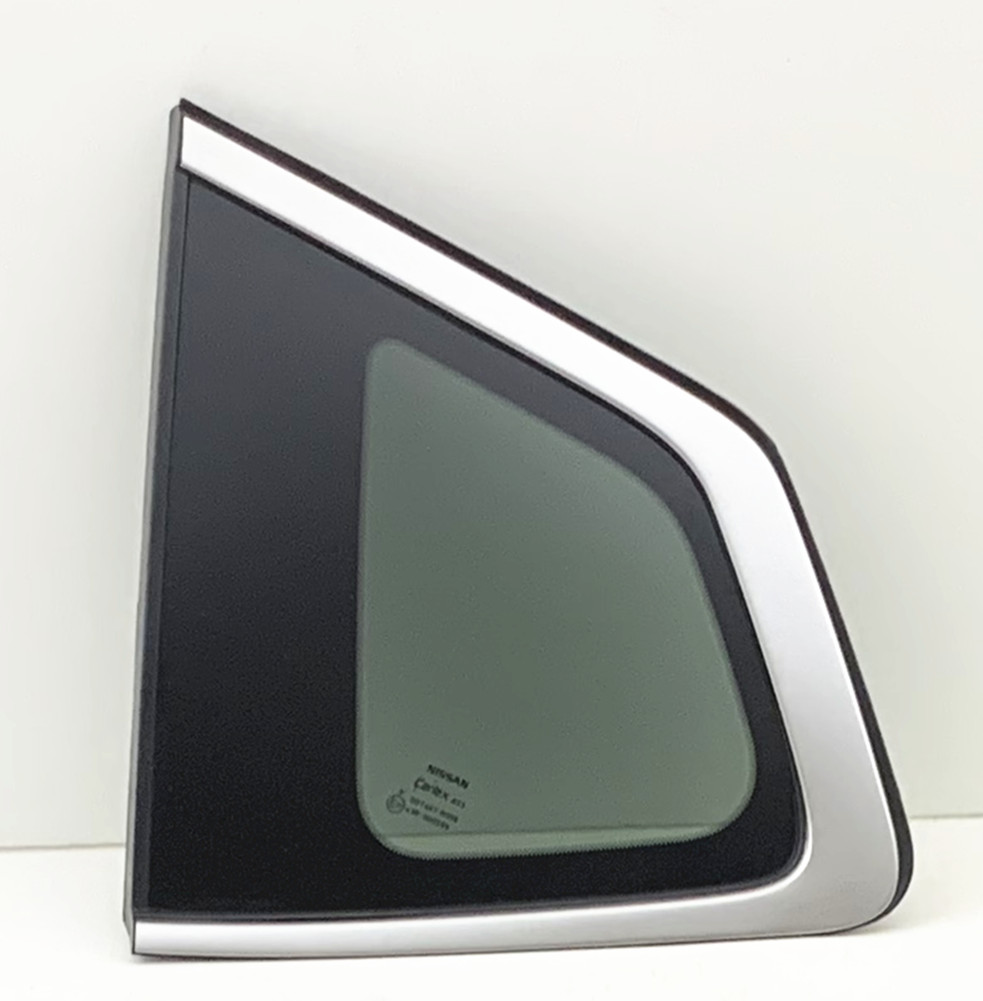 Fits 20142019 Nissan Rogue Driver Left Side Quarter Window Quarter Glass Bright Trim OE