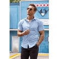 thumbnail image 2 of COOFANDY Men's Short Sleeve Muscle Fit Dress Shirts Casual Button Down Shirt, 2 of 6