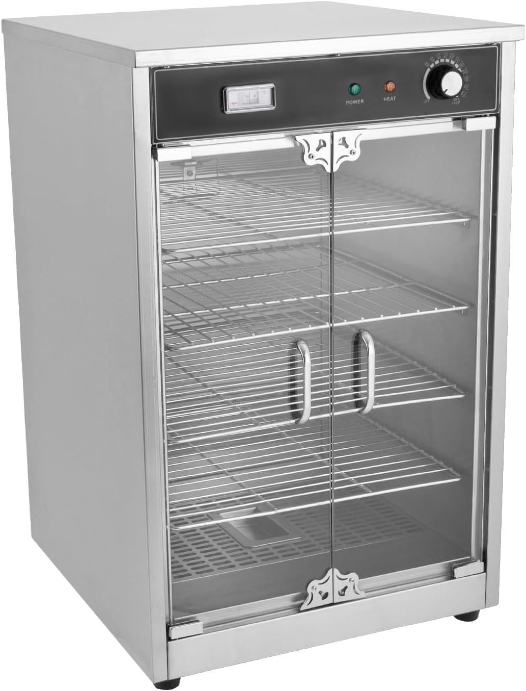 5-Shelf Electric Commercial Hot Box Food Warmer for Pizza,Countertop Heated Holding Cabinet,110V, 600W Food Warmer for Catering, with Thermometer and Adjustable Thermostat