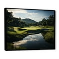 thumbnail image 2 of Designart "Precision on the Golf Course Mastering the Field" Sports Floater Framed Canvas Wall Art, 2 of 7