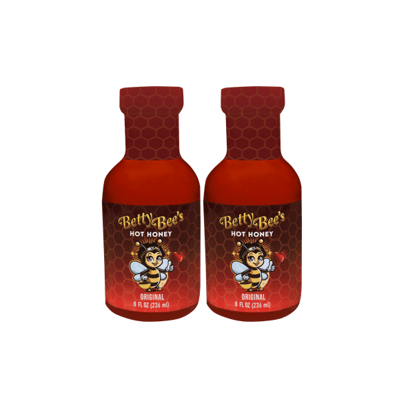 Betty Bee's Hot Honey Original Twin Pack 100% Organic Honey