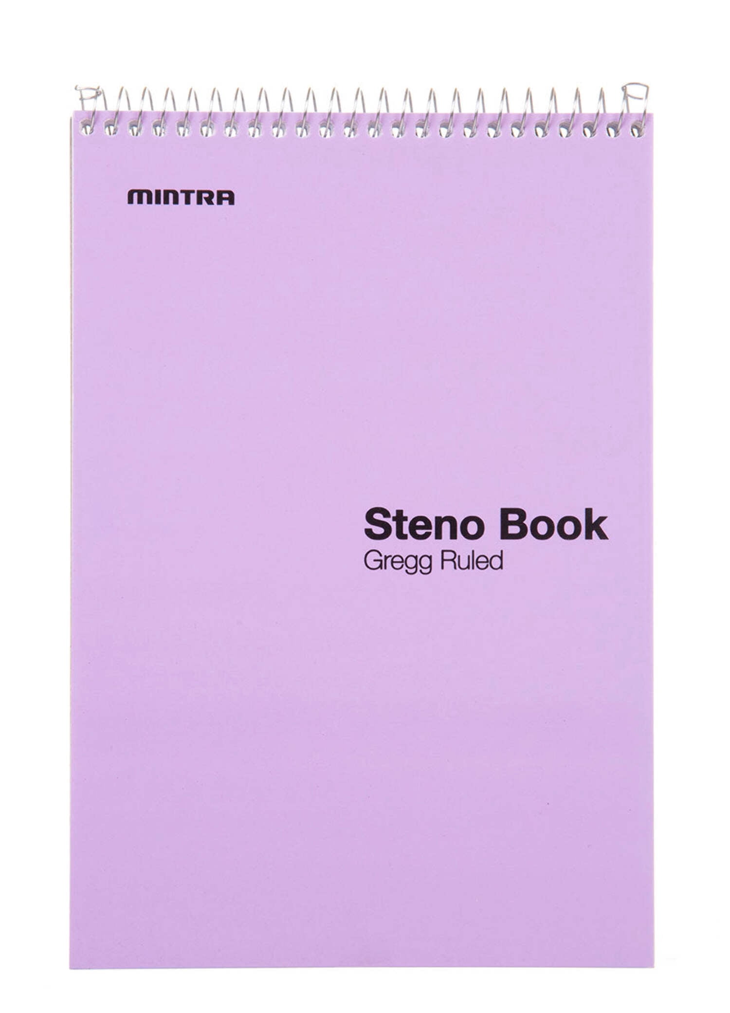 Mintra Office Steno Books (Pastel Colors 4pk - Green Tint Paper, Gregg Ruled)