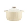 thumbnail image 1 of Home Cooking Pot Ceramic High Temperature Resistant Soup Casserole 1.8L/2.5L Porridge Stew Pot with Lid, 1 of 6