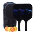 thumbnail image 4 of Juego de 2 Pickleball Raqueta Pickleball Raqueta Pickleball Advanced Carbon Estilo D Cola Paletas de pickleball, 4 of 8
