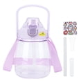 thumbnail image 2 of Water Jug, Water Bottle 1100ml with Sticker for Work Purple,Green,Pink, 2 of 7