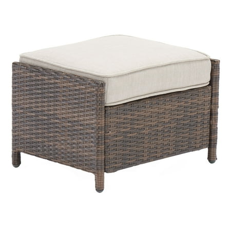 - Better Homes & Gardens Mayers Bay 2-Piece Ottoman Set with Tan Cushions