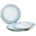 thumbnail image 5 of 320 Piece set (40 Guests)-Heavyweight Wedding Party Disposable Plastic Plate Set - 40 x 10.5'' + 40 x 8'' + Silverware + Cups + Napkins ( in White & Blue & ), 5 of 9