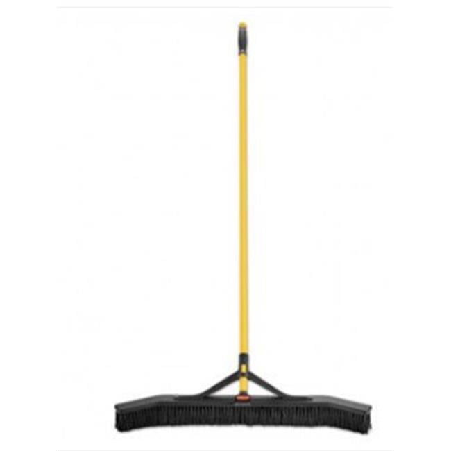 Rubbermaid 2018730 36 in. Maximizer Pushto Center Broom, Yellow